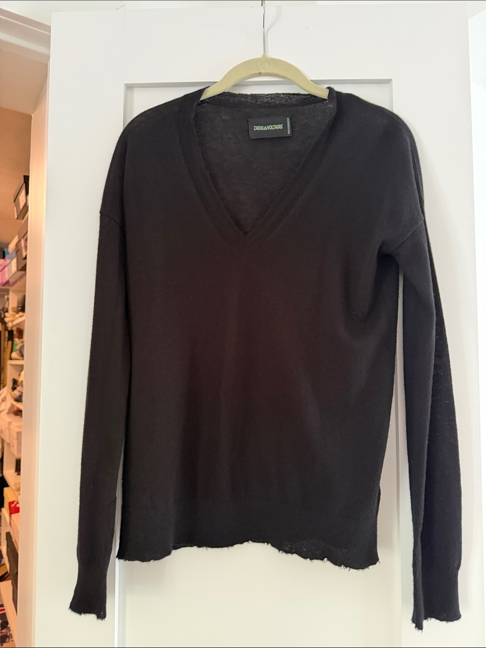 Zadig Voltaire Cashmere V Neck Sweater XS